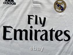 REAL MADRID 2014 2015 HOME FOOTBALL SHIRT SOCCER JERSEY ADIDAS F50637 sz L MEN