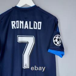 REAL MADRID 2015 2016 THIRD FOOTBAL SHIRT JERSEY ADIDAS S12676 sz M #7 RONALDO