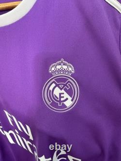 REAL MADRID 2016/2017 AWAY FOOTBALL authentic JERSEY #7 RONALDO SIZE M