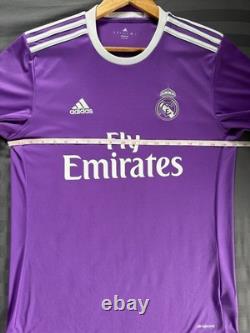 REAL MADRID 2016/2017 AWAY FOOTBALL authentic JERSEY #7 RONALDO SIZE M