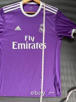 REAL MADRID 2016/2017 AWAY FOOTBALL authentic JERSEY #7 RONALDO SIZE M