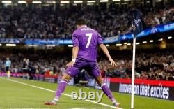 REAL MADRID 2016/2017 AWAY FOOTBALL authentic JERSEY #7 RONALDO SIZE M