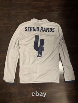 REAL MADRID 2016 2017 HOME SHIRT JERSEY LONG SLEEVE ADIDAS AI5184 sz S MEN