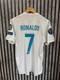 REAL MADRID 2017/2018 HOME UCL FOOTBALL authentic JERSEY #7 RONALDO SIZE M