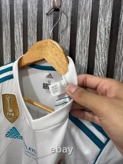 REAL MADRID 2017/2018 HOME UCL FOOTBALL authentic JERSEY #7 RONALDO SIZE M