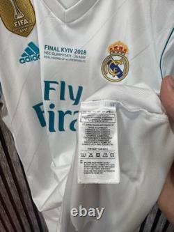 REAL MADRID 2017/2018 HOME UCL FOOTBALL authentic JERSEY #7 RONALDO SIZE M