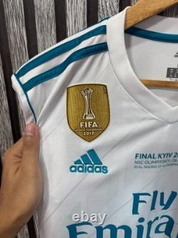 REAL MADRID 2017/2018 HOME UCL FOOTBALL authentic JERSEY #7 RONALDO SIZE M