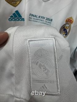 REAL MADRID 2017/2018 HOME UCL FOOTBALL authentic JERSEY #7 RONALDO SIZE M