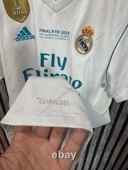 REAL MADRID 2017/2018 HOME UCL FOOTBALL authentic JERSEY #7 RONALDO SIZE M