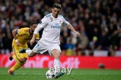 REAL MADRID 2017/2018 HOME UCL FOOTBALL authentic JERSEY #7 RONALDO SIZE M
