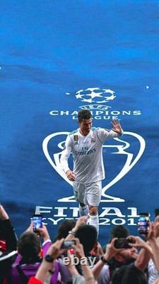 REAL MADRID 2017/2018 HOME UCL FOOTBALL authentic JERSEY #7 RONALDO SIZE M