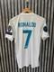 REAL MADRID 2017/2018 HOME UCL FOOTBALL authentic JERSEY #7 RONALDO SIZE S