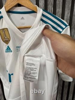 REAL MADRID 2017/2018 HOME UCL FOOTBALL authentic JERSEY #7 RONALDO SIZE S