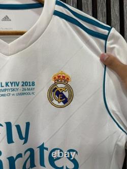 REAL MADRID 2017/2018 HOME UCL FOOTBALL authentic JERSEY #7 RONALDO SIZE S