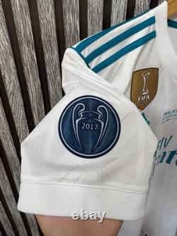 REAL MADRID 2017/2018 HOME UCL FOOTBALL authentic JERSEY #7 RONALDO SIZE S