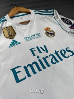 REAL MADRID 2017/2018 HOME UCL FOOTBALL authentic JERSEY #7 RONALDO SIZE S