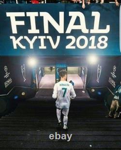 REAL MADRID 2017/2018 HOME UCL FOOTBALL authentic JERSEY #7 RONALDO SIZE S