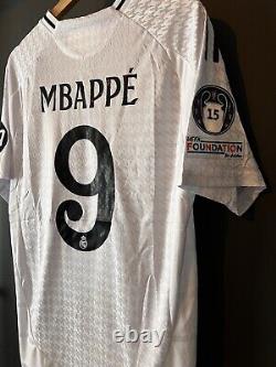 REAL MADRID 2024/2025 Soccer Home Jersey #9 Mbappe