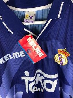 REAL MADRID 96/97 BNWT Away Football Shirt (S) Soccer Jersey Kelme