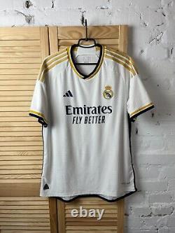 REAL MADRID AUTHENTIC JERSEY HOME FOOTBALL SOCCER SHIRT ADIDAS MAGLIA MENS sz XL