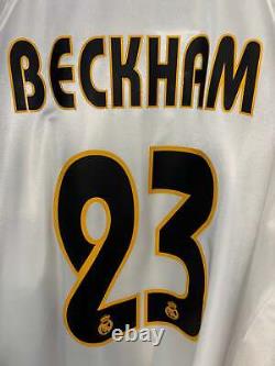 REAL MADRID BECKHAM 2004-2005 ORIGINAL JERSEY Size XL