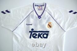 REAL MADRID CF 1991/92 Hummel Home Football Shirt XL Mens Vintage Soccer Jersey