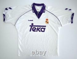 REAL MADRID CF 1993/94 Hummel Home Football Shirt XL Mens Vintage Soccer Jersey