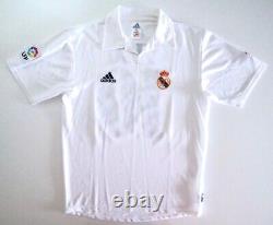 REAL MADRID CF 2001/02 FIGO Adidas Home Football Shirt S Mens Soccer Jersey