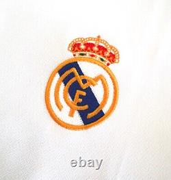 REAL MADRID CF 2001/02 FIGO Adidas Home Football Shirt S Mens Soccer Jersey