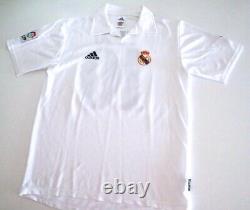 REAL MADRID CF 2001/02 FIGO Adidas Home Football Shirt S Mens Soccer Jersey