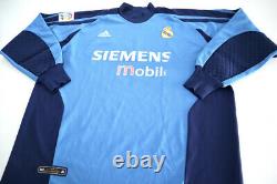 REAL MADRID CF 2002/03 Goalkeeper Football Shirt XL ADIDAS Vintage Soccer Jersey