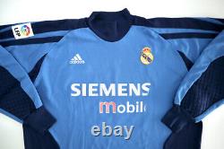 REAL MADRID CF 2002/03 Goalkeeper Football Shirt XL ADIDAS Vintage Soccer Jersey