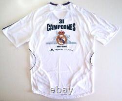 REAL MADRID CF 2007/08 Adidas Home Football Shirt M Mens Vintage Soccer Jersey