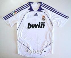 REAL MADRID CF 2007/08 Adidas Home Football Shirt M Mens Vintage Soccer Jersey