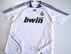 REAL MADRID CF 2007/08 Adidas Home Football Shirt M Mens Vintage Soccer Jersey