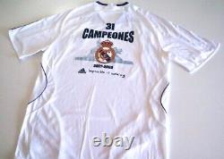 REAL MADRID CF 2007/08 Adidas Home Football Shirt M Mens Vintage Soccer Jersey