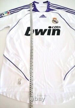 REAL MADRID CF 2007/08 RAUL Adidas Home Football Shirt S Mens Soccer Jersey