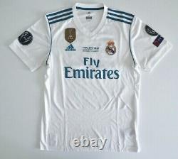 REAL MADRID CF 2017/18 ADIDAS Champions League Football Shirt M Soccer Jersey