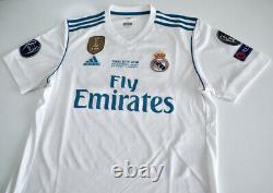 REAL MADRID CF 2017/18 ADIDAS Champions League Football Shirt M Soccer Jersey