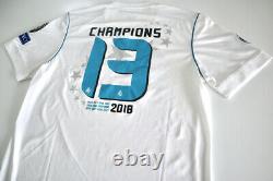 REAL MADRID CF 2017/18 ADIDAS Champions League Football Shirt M Soccer Jersey