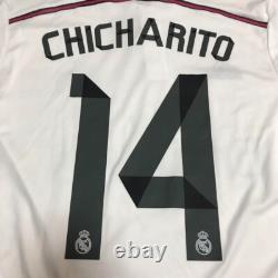 REAL MADRID CHICHARITO #14 2014-2015 ORIGINAL Home JERSEY SIZE M