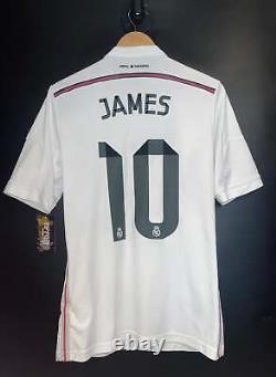 REAL MADRID JAMES RODRIGUEZ 2014-2015 ORIGINAL JERSEY Size S