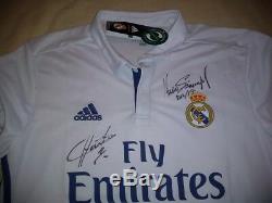 REAL MADRID Jersey signed autograph HUGO SANCHEZ CHICHARITO Proof MEXICO Legends