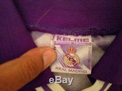 REAL MADRID KELME vtg 1996/97 teka rare Away Football Shirt L Soccer Jersey