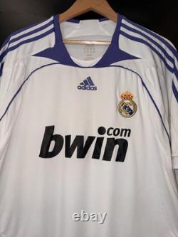 REAL MADRID RAMOS 2007-2008 ORIGINAL JERSEY Size XL