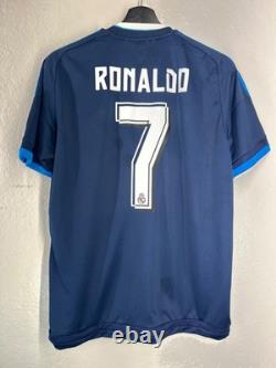 REAL MADRID RONALDO 2015/16 THIRD FOOTBAL SHIRT SOCCER JERSEY ADIDAS S12676 sz M