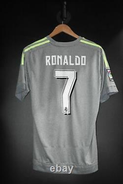 REAL MADRID RONALDO 2015-2016 ORIGINAL away JERSEY Size M (VERY GOOD)