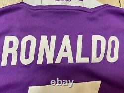 REAL MADRID RONALDO 2016 2017 AWAY FOOTBALL SHIRT SOCCER JERSEY szS ADIDAS