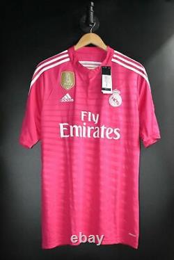 REAL MADRID SERGIO RAMOS 2014-2015 ORIGINAL AWAY JERSEY Size L (EXCELLENT)