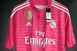 REAL MADRID SERGIO RAMOS 2014-2015 ORIGINAL AWAY JERSEY Size L (EXCELLENT)